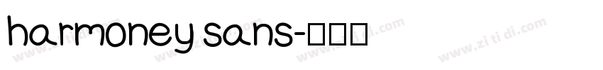 harmoney sans字体转换